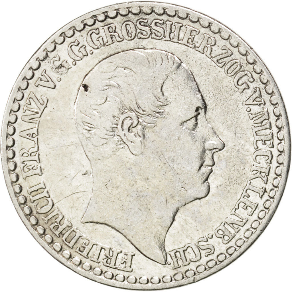 GERMAN STATES, 1/12 Thaler, 1848, KM #302, VF(30-35), Silver, 2.37