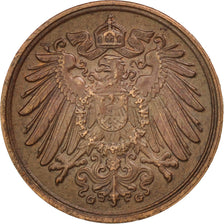 Coin, GERMANY - EMPIRE, Wilhelm II, Pfennig, 1905, EF(40-45), Copper, KM:10