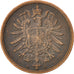 Coin, GERMANY - EMPIRE, Wilhelm I, 2 Pfennig, 1875, EF(40-45), Copper, KM:2