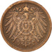 GERMANY - EMPIRE, Wilhelm II, 2 Pfennig, 1904, Berlin, VF(30-35), Copper, KM:16