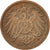 Moneda, ALEMANIA - IMPERIO, Wilhelm II, 2 Pfennig, 1905, Frankfurt, MBC, Cobre