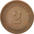 Moneta, NIEMCY - IMPERIUM, Wilhelm II, 2 Pfennig, 1905, Frankfurt, EF(40-45)