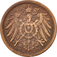Moneda, ALEMANIA - IMPERIO, Wilhelm II, 2 Pfennig, 1906, Berlin, BC+, Cobre