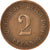 Coin, GERMANY - EMPIRE, Wilhelm II, 2 Pfennig, 1910, AU(50-53), Copper, KM:16