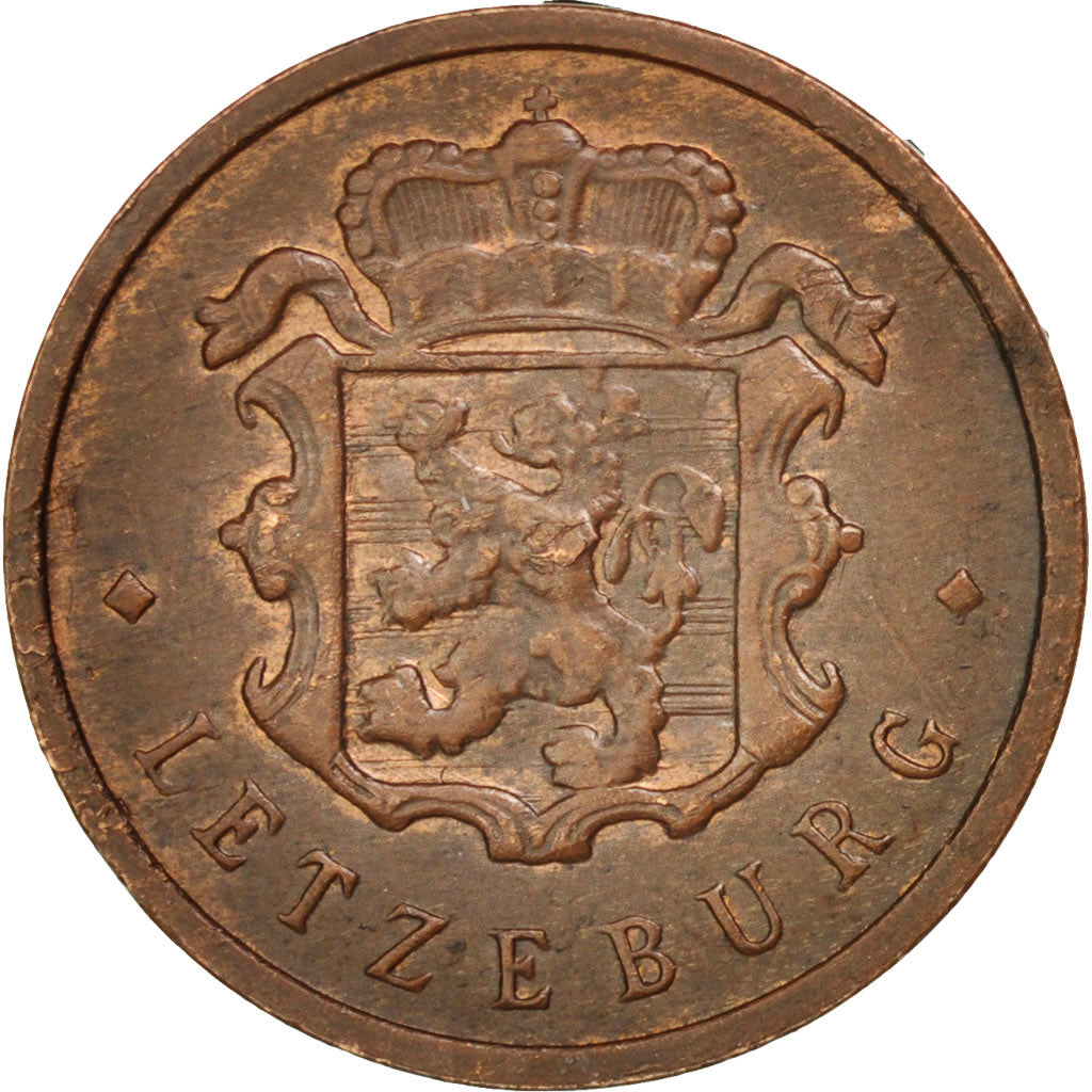 Coin, Luxembourg, Charlotte, 25 Centimes, 1947, Luxembourg, AU(55-58), Bronze