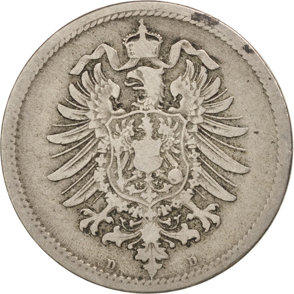 Coin, GERMANY - EMPIRE, Wilhelm I, 10 Pfennig, 1875, EF(40-45), Copper-nickel