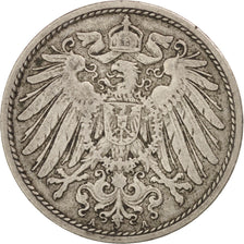 GERMANY - EMPIRE, Wilhelm II, 10 Pfennig, 1900, Berlin, EF(40-45), Copper-nickel