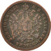 Österreich, Franz Joseph I, Kreuzer, 1861, Vienne, VF(30-35), Copper, KM:2186