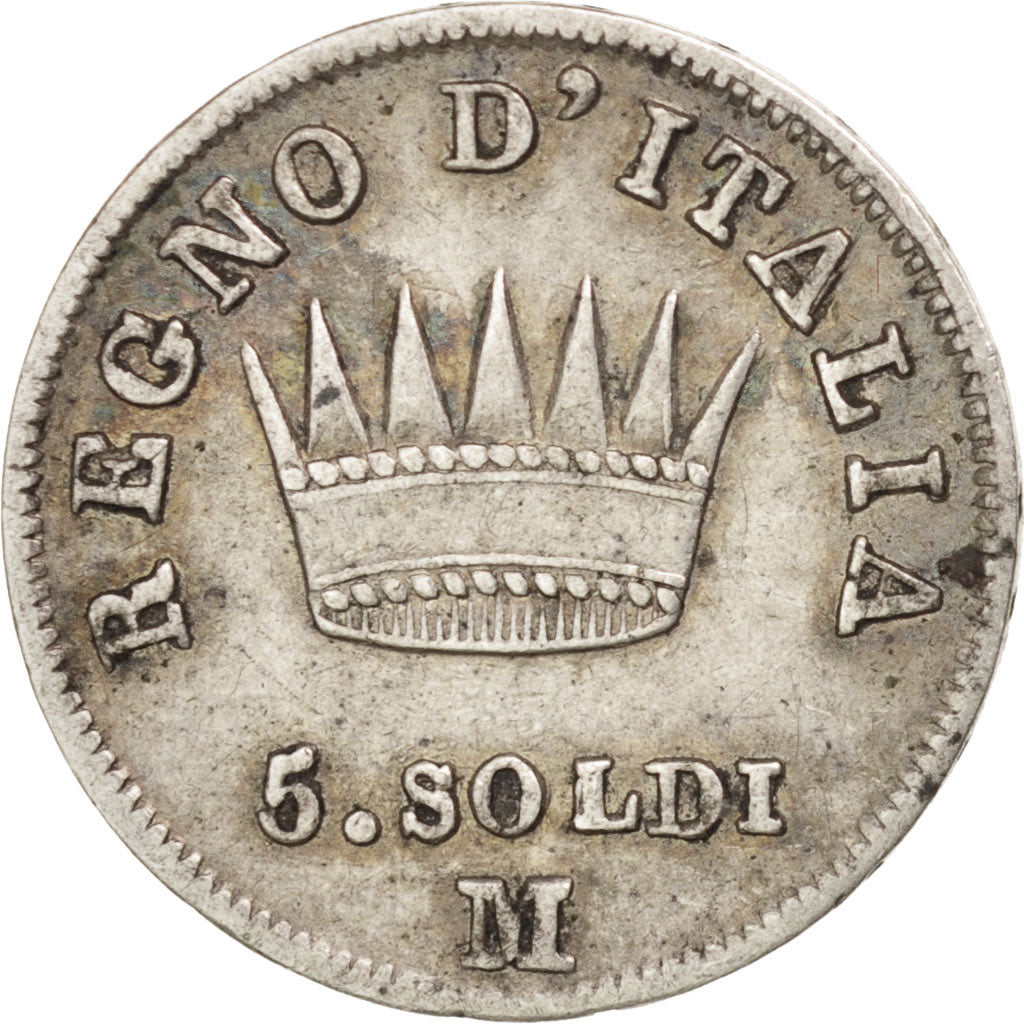 ITALIAN STATES, KINGDOM OF NAPOLEON, Napoleon I, 5 Soldi, 1810, Milan