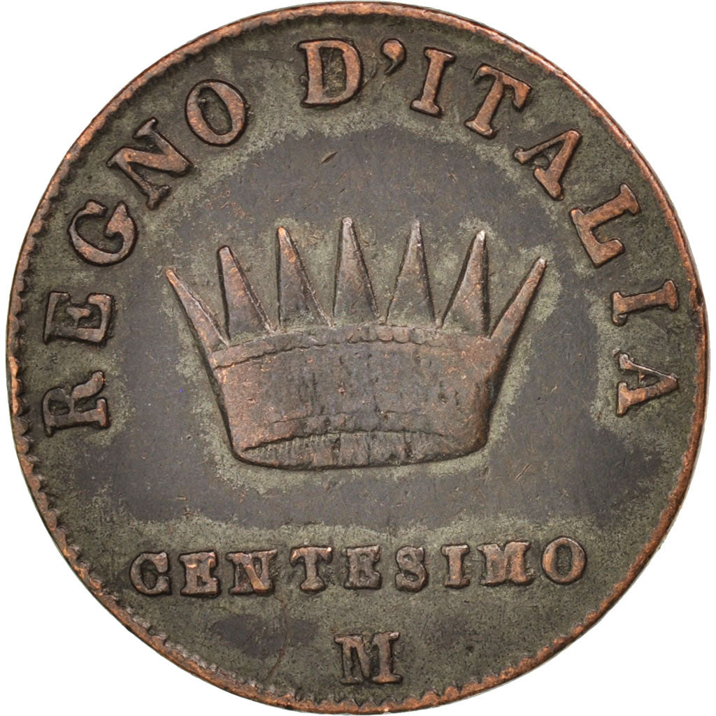 ITALIAN STATES, KINGDOM OF NAPOLEON, Napoleon I, Centesimo, 1810, Milan