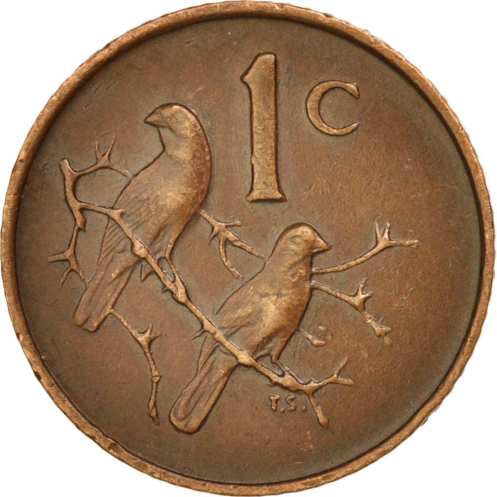 South Africa, Cent, 1966, Pretoria, AU(50-53), Bronze, KM:65.1