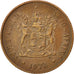 South Africa, 2 Cents, 1973, Pretoria, AU(55-58), Bronze, KM:83