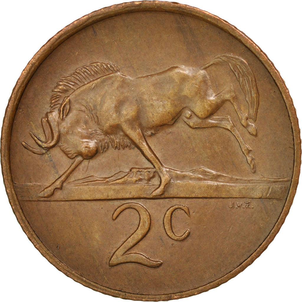 Sudafrica, 2 Cents, 1973, Pretoria, SPL-, Bronzo, KM:83