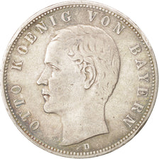 German States, BAVARIA, Otto, 5 Mark, 1901, Munich, VF(30-35), Silver, KM:915