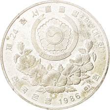 KOREA-SOUTH, 10000 Won, 1986, AU(50-53), Silver, KM:56