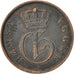 GERMAN STATES, 3 Pfennig, 1845, Schwerin, KM #80, EF(40-45), Copper, 2.25