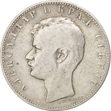 Serbia, Alexander I, Dinar, 1897, VF(20-25), Silver, KM:21