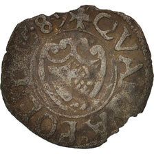 France, Liard, 1589, Metz, VF(20-25), Billon