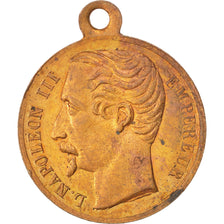 France, Medal, Second French Empire, Politics, Society, War, 1852, TTB+, Laiton