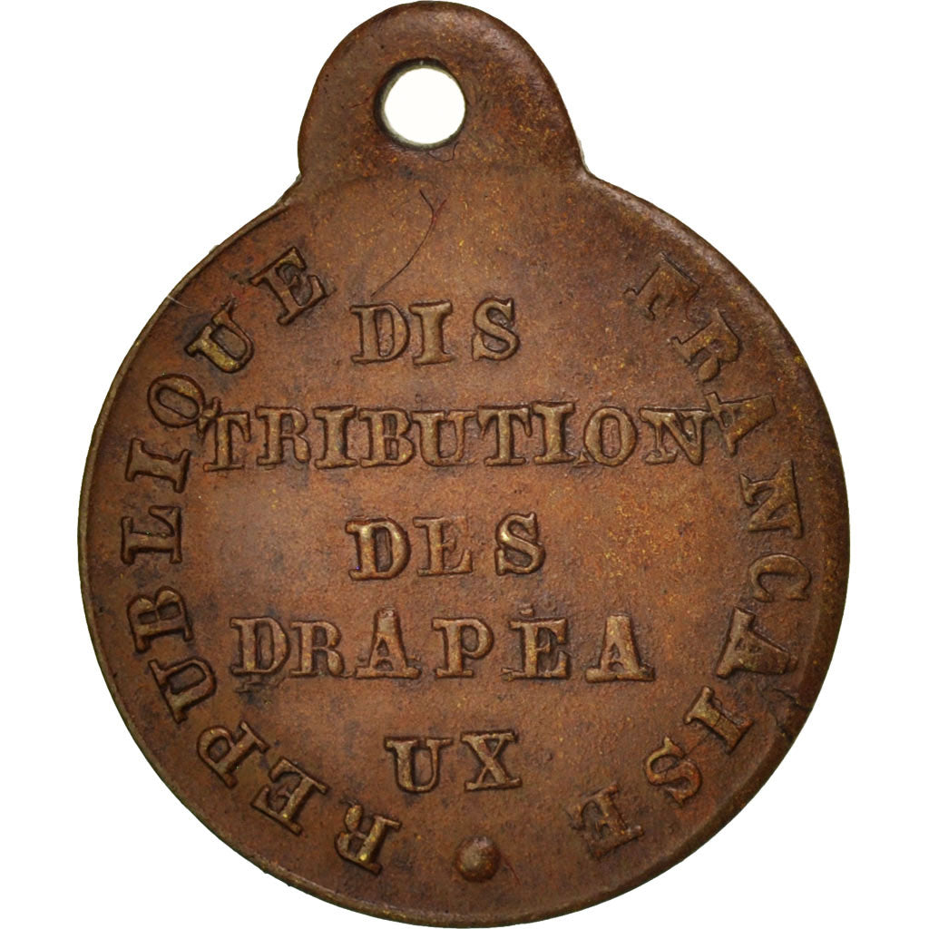 Francja, Medal, Druga Republika Francuska, Remise des drapeaux, Polityka