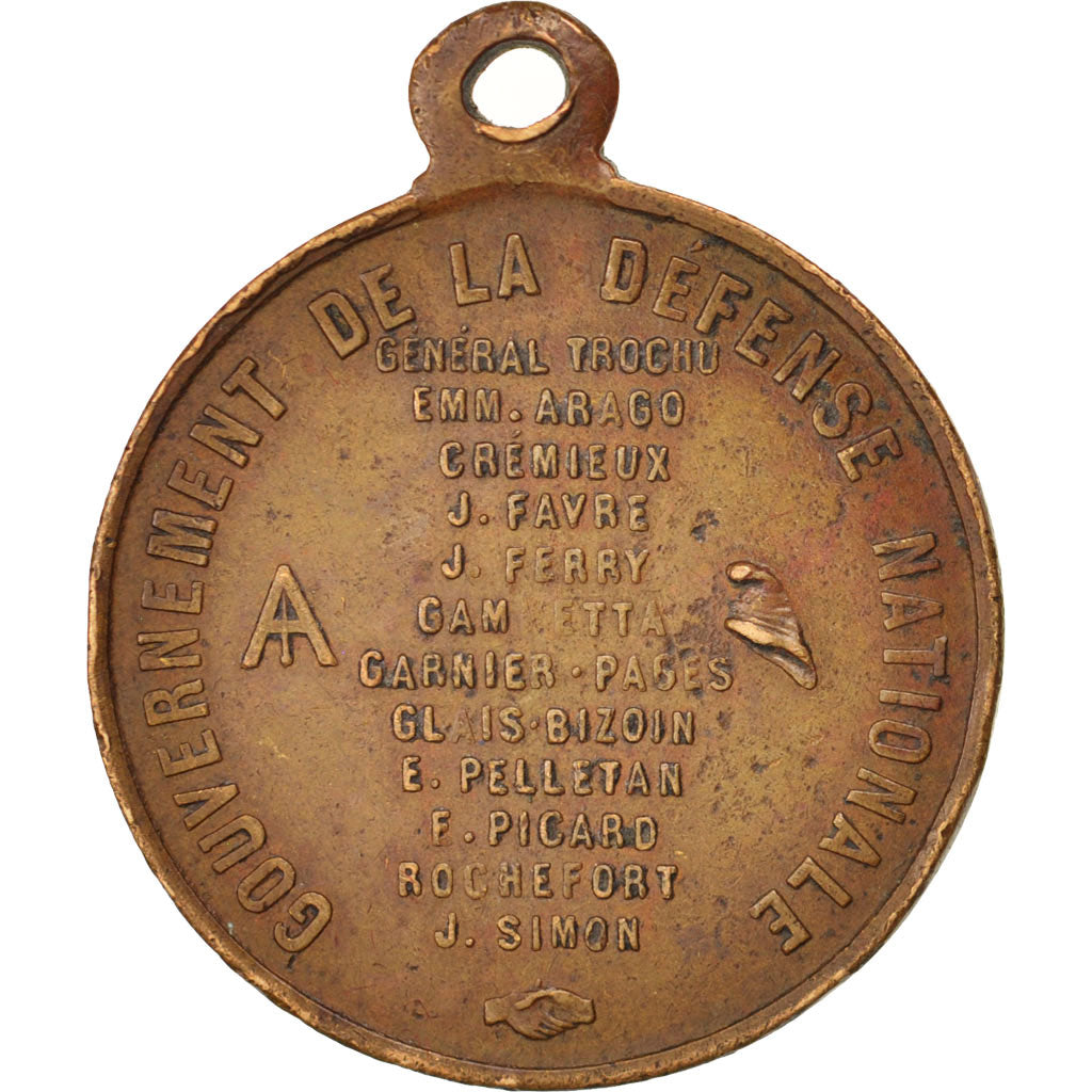 Frankrijk, Medal, Gouvernement de la Défense Nationale, French Third Republic