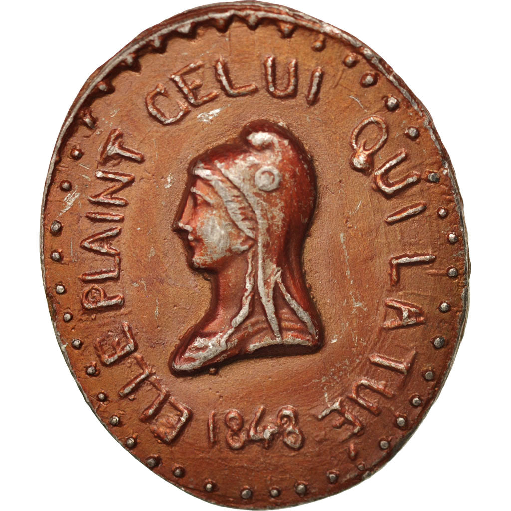 France, Medal, Décès d'Affre, French Second Republic, History, 1848