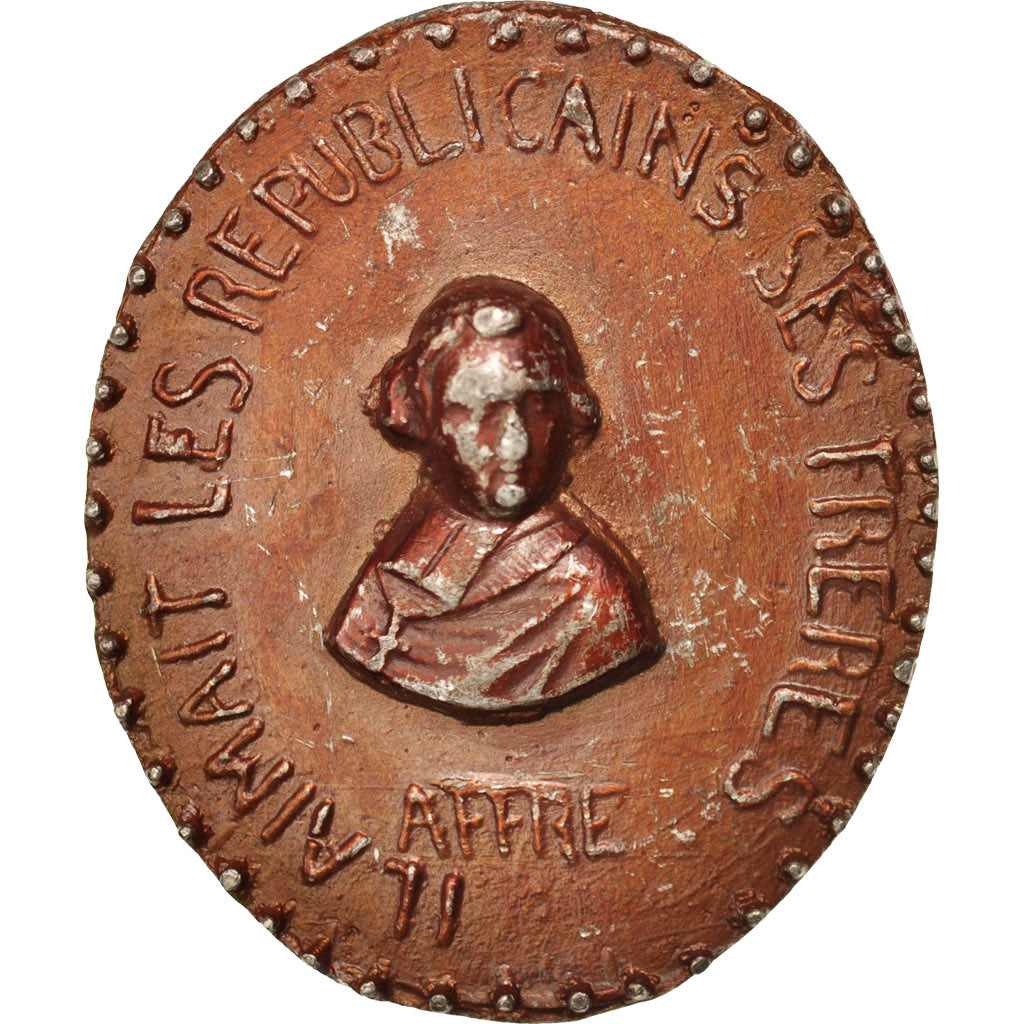 France, Medal, Décès d'Affre, French Second Republic, History, 1848