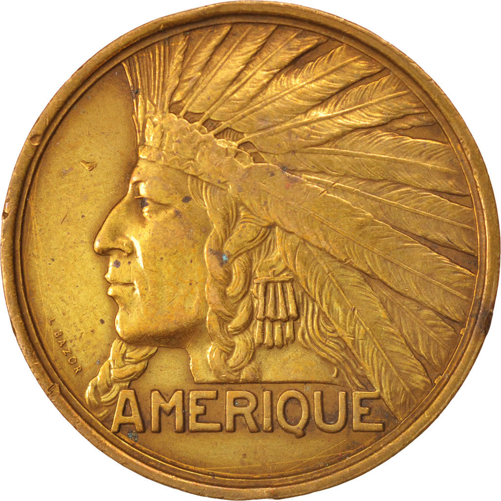 France, Medal, Exposition Coloniale Internationale, Paris 1931, Amérique, Arts
