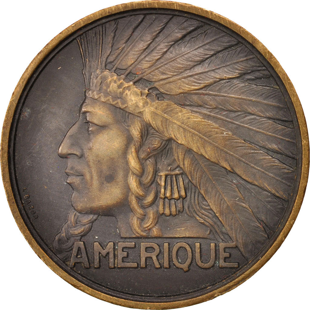 France, Medal, Exposition Coloniale Internationale, Paris 1931, Amérique, Arts