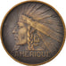France, Medal, Exposition Coloniale Internationale, Paris 1931, Amérique, Arts