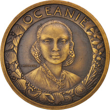 France, Medal, Exposition Coloniale Internationale, Paris 1931, Océanie, Arts &