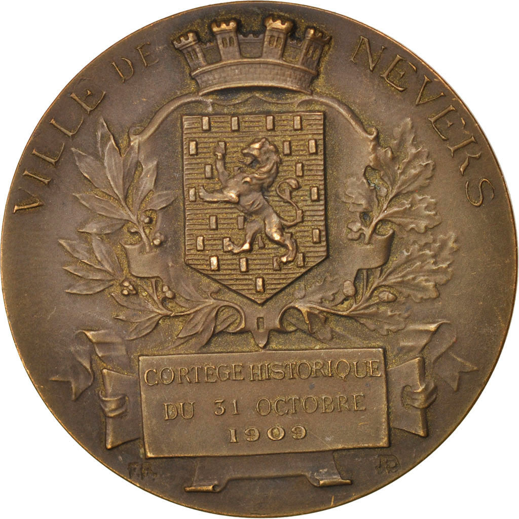 France, Ville de Nevers, Cortège historique du 31 octobre 1909, Arts & Culture