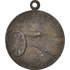 France, Journée du 75, 1914-1915, History, 1915, Medal, VF(30-35), Copper, 32