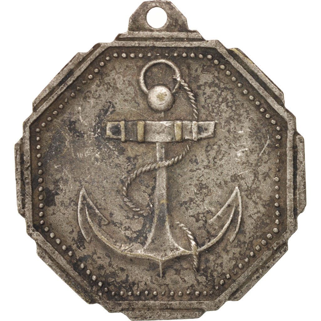France, Shipping medal, Shipping, Medal, EF(40-45), Copper, 28