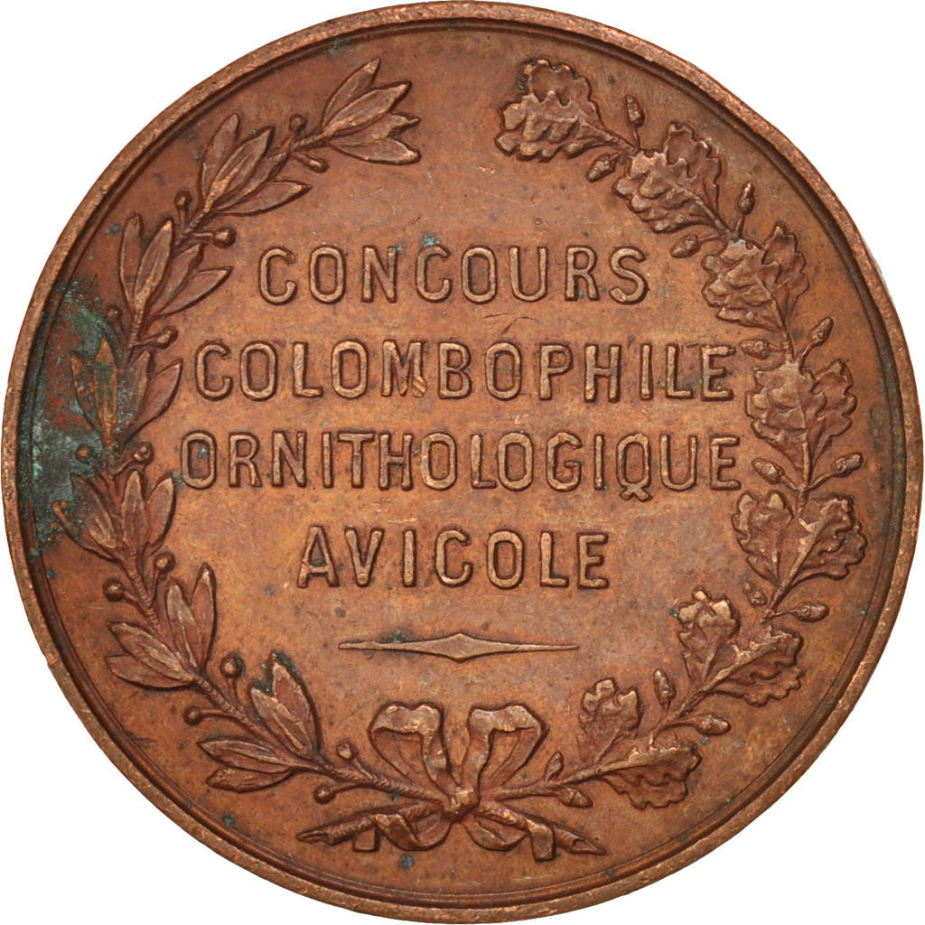 Francia, Medal, Exposition canine de Bordeaux, 1885, Sports & leisure, 1885