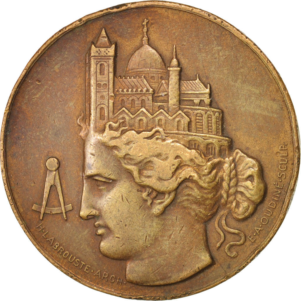 Francia, Medal, Société centrale des architectes français, Sciences & Tech...