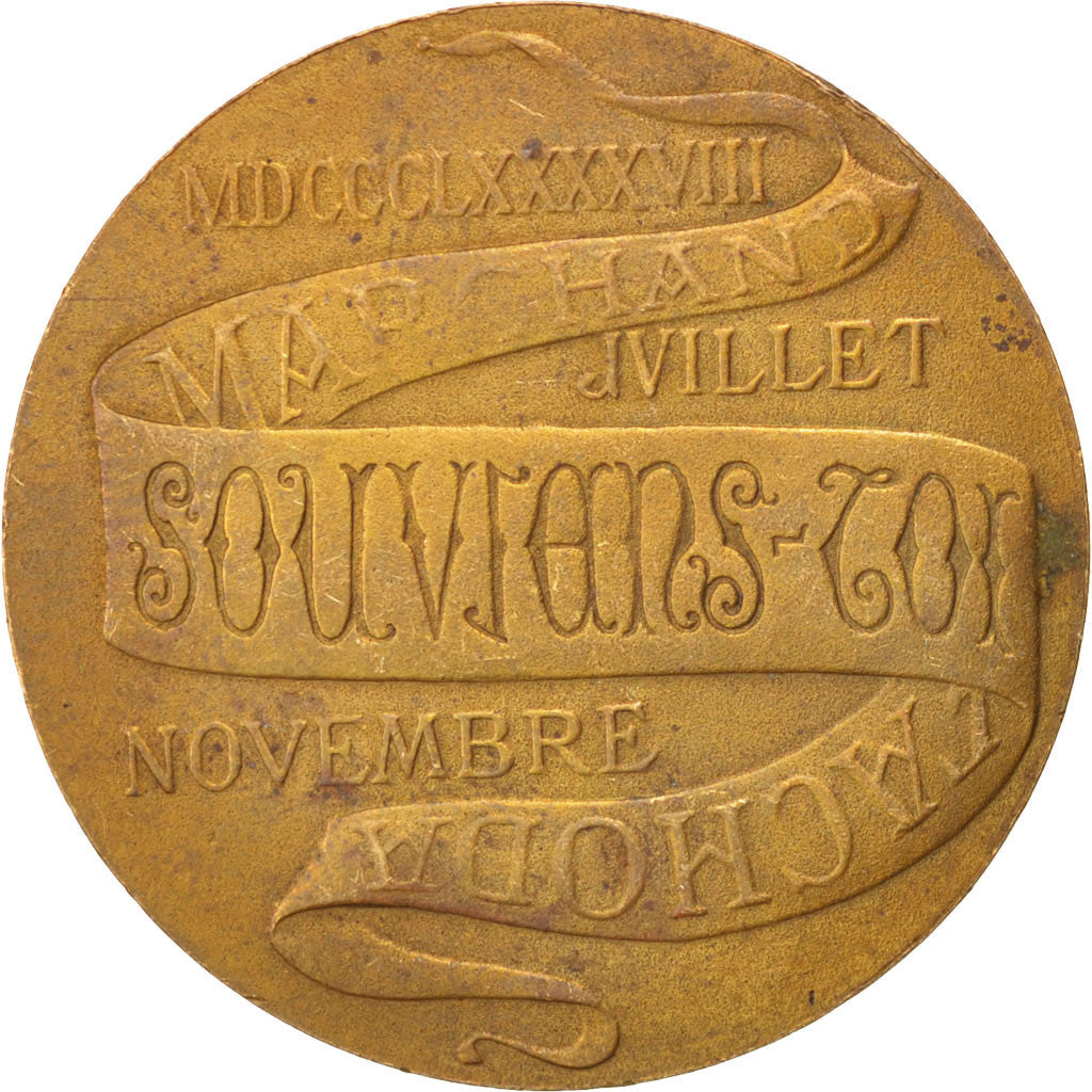 France, Crise de Fachoda, History, 1898, Medal, TTB+, Cuivre, 32