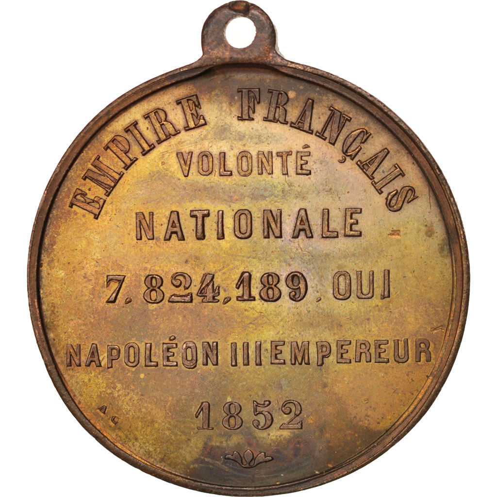 France, Medal, Napoléon III proclamation, Second French Empire, History, 1852