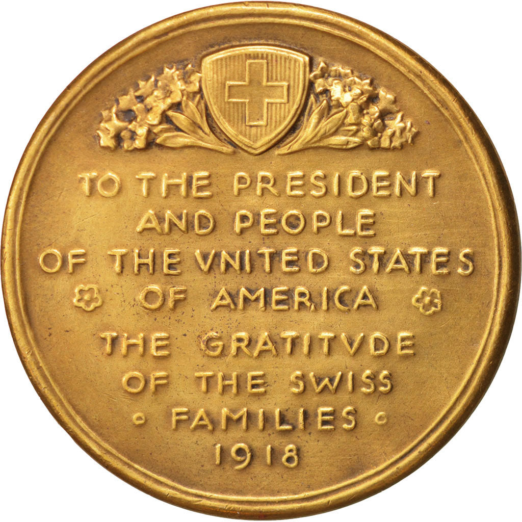 Schweiz, Gratitude of the Swiss families, 1918, History, 1918, Hans Frei, Med...