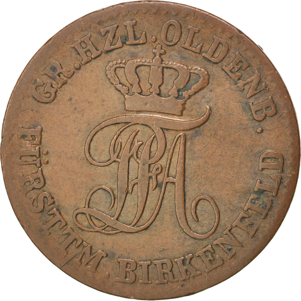Coin, German States, BIRKENFELD, Paul Friedrich August, 3 Pfennige, 1848
