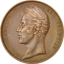 France, Medal, Charles X coronation, History, 1825, Gayrard, SUP, Cuivre