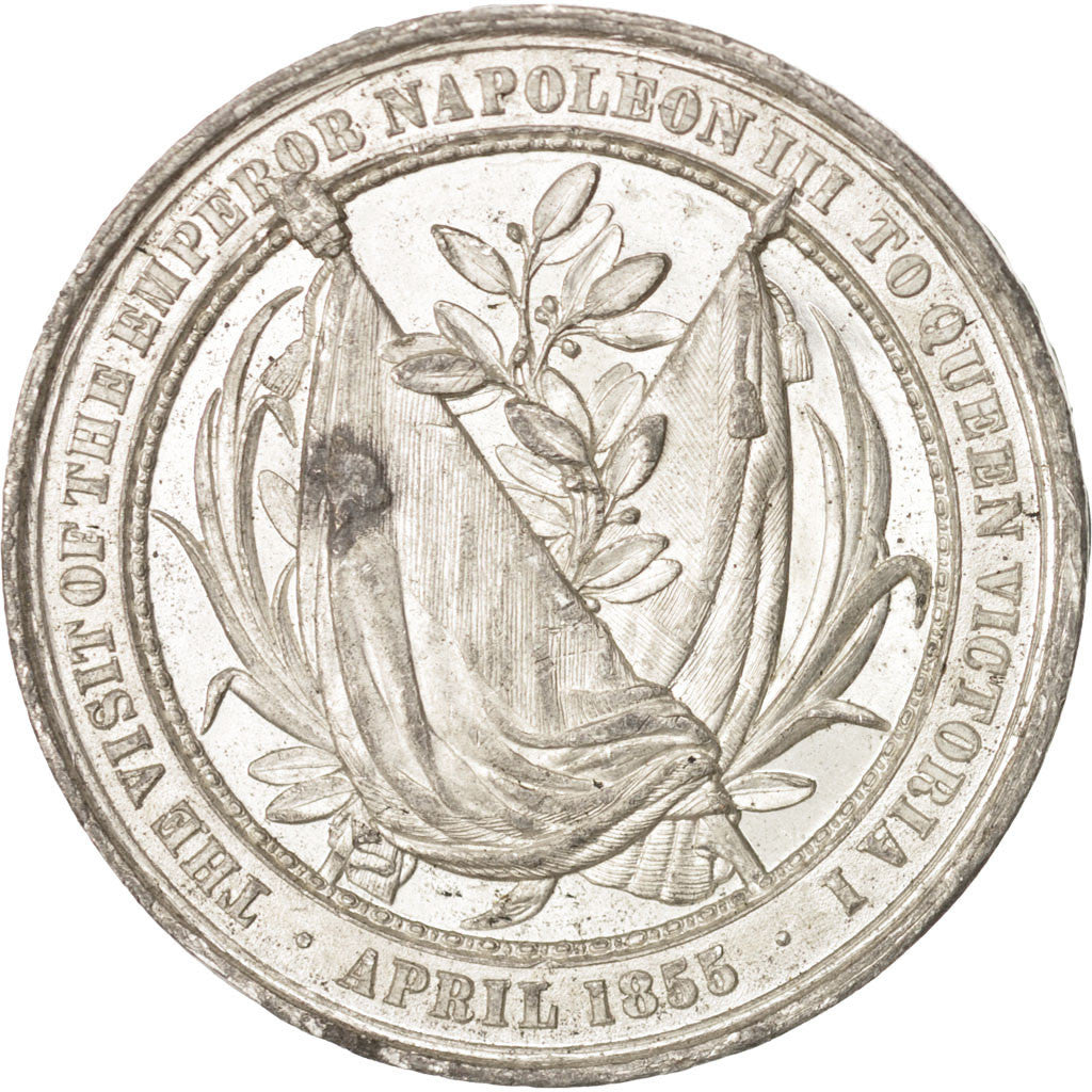 Francia, Medal, The visit of the emperor Napoléon III to the Queen Victoria