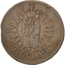 GERMAN STATES, Leichter Pfennig, Light Pfenning, 1758, KM #116, AU(50-53),...