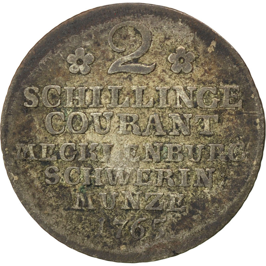 GERMAN STATES, 2 Schilling, Doppelschilling, 1765, KM #205, VF(20-25), Silver,..