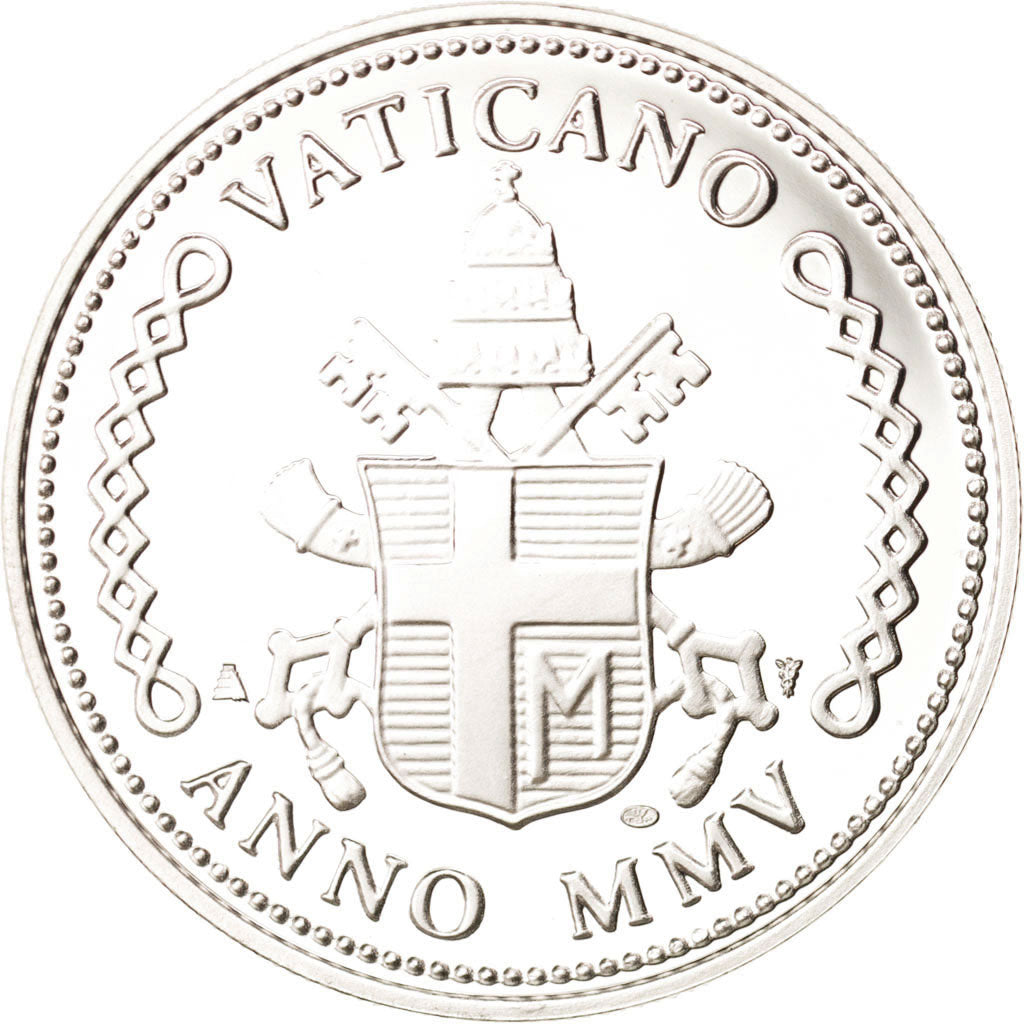 Vatican, Medal, Jean-Paul II, Religions & beliefs, 2005, MS(63), Silver