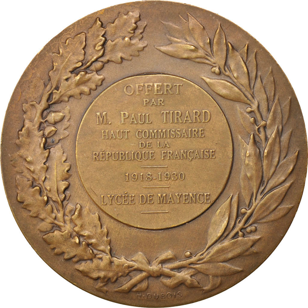 France, Medal, Paul Tirard, Haut Commissaire de la République Française