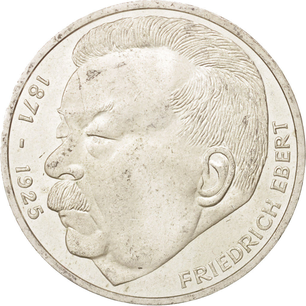 République fédérale allemande, 5 Mark, 1975, Hamburg, Germany, SUP, Argent...