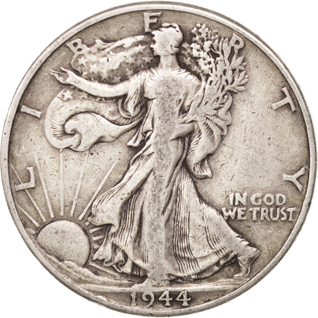 United States, Walking Liberty Half Dollar, Half Dollar, 1944, U.S. Mint