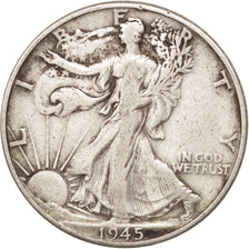 United States, Walking Liberty Half Dollar, Half Dollar, 1945, U.S. Mint
