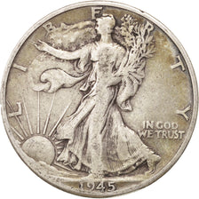 United States, Walking Liberty Half Dollar, Half Dollar, 1945, U.S. Mint, Denver